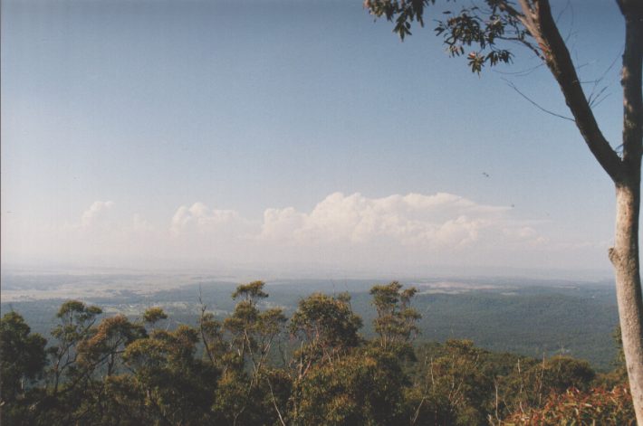 thunderstorm cumulonimbus_incus : Mt Sugarloaf, NSW   7 November 1998