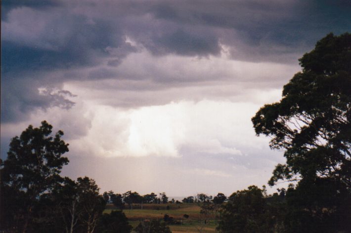 cumulonimbus thunderstorm_base : Kemps Creek, NSW   13 November 1998
