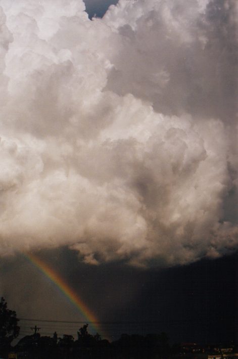 cumulonimbus thunderstorm_base : The Cross Roads, NSW   13 November 1998