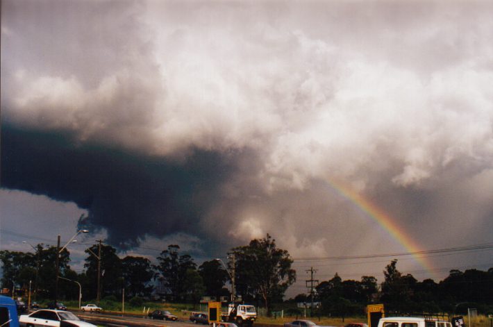 cumulonimbus thunderstorm_base : The Cross Roads, NSW   13 November 1998