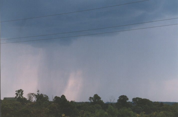 raincascade precipitation_cascade : Warragamba, NSW   11 December 1998