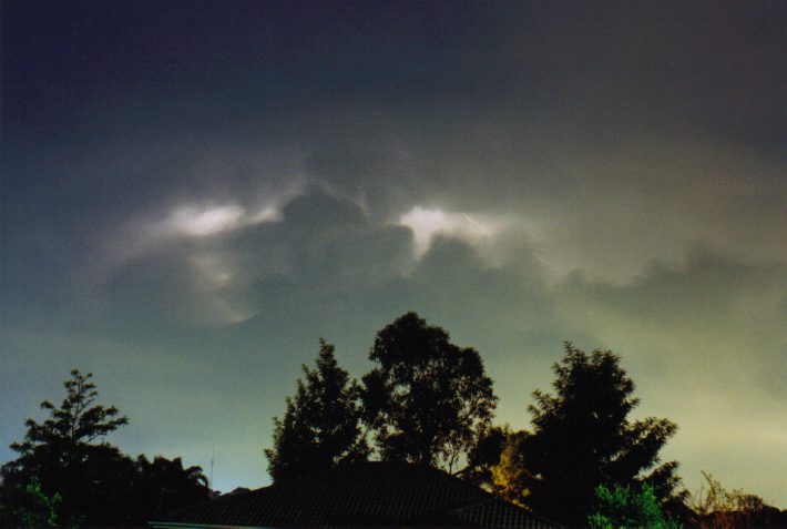 cumulonimbus supercell_thunderstorm : Oakhurst, NSW   14 April 1999