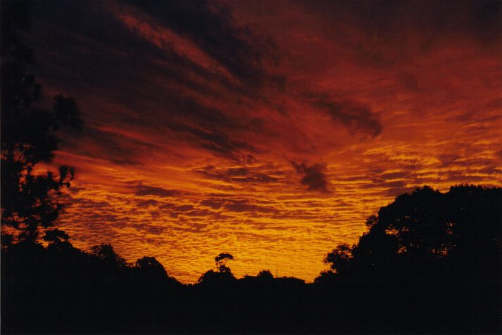 sunset sunset_pictures : Wollongbar, NSW   31 May 1999