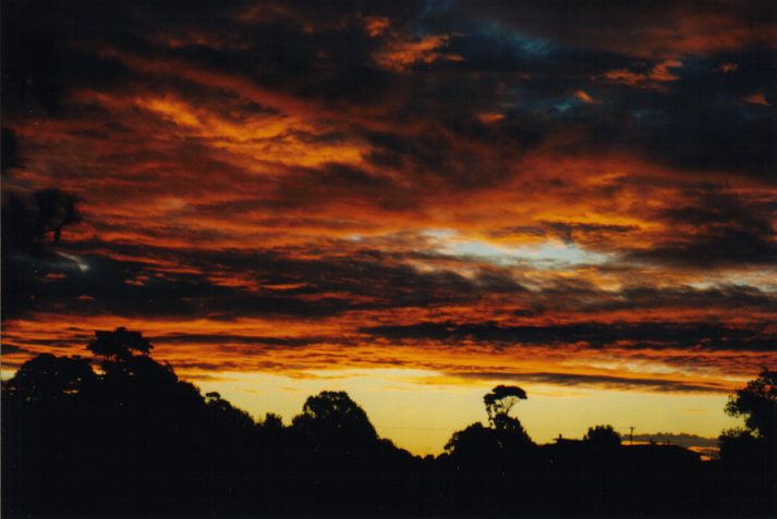 sunset sunset_pictures : Wollongbar, NSW   10 June 1999