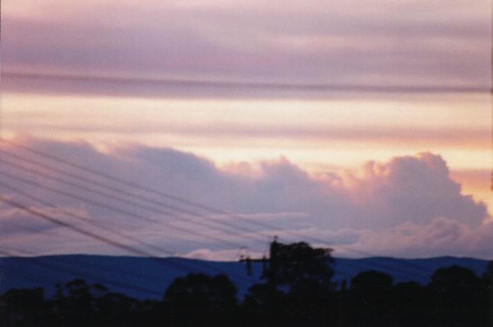 thunderstorm cumulonimbus_incus : Schofields, NSW   27 August 1999