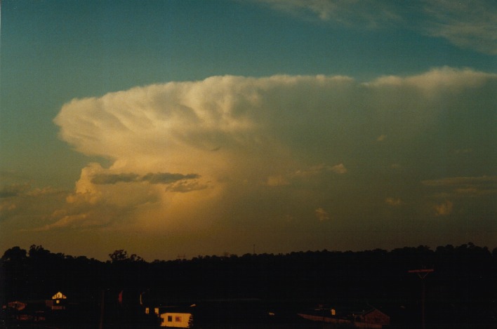 thunderstorm cumulonimbus_incus : Schofields, NSW   22 September 1999