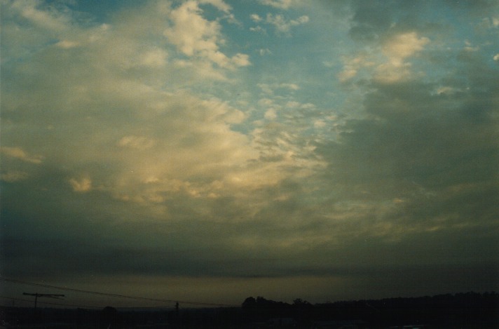 altocumulus castellanus : Schofields, NSW   25 September 1999