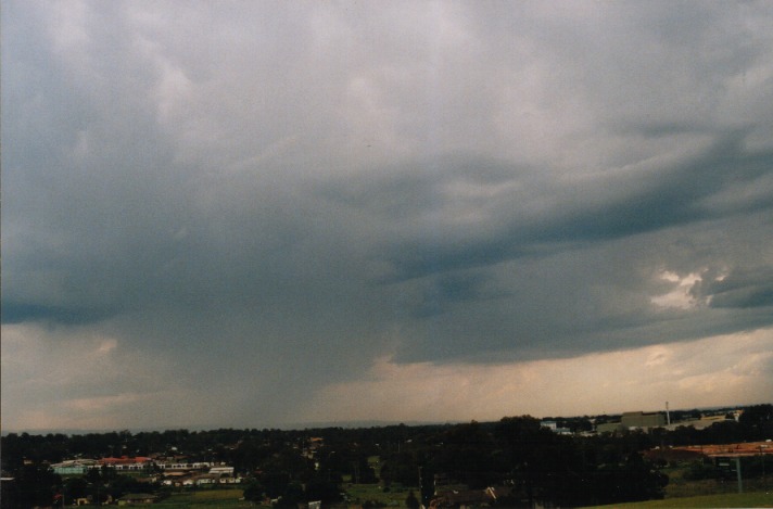 cumulonimbus thunderstorm_base : Rooty Hill, NSW   18 October 1999