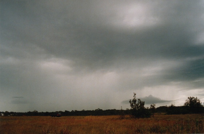 cumulonimbus thunderstorm_base : Old Bar, NSW   24 October 1999