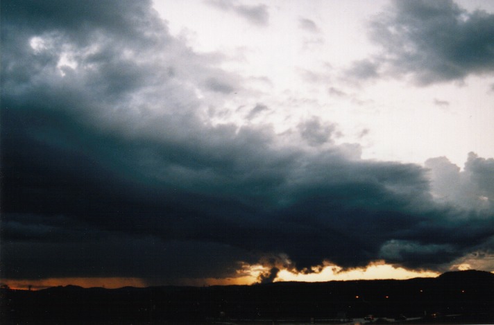 thunderstorm cumulonimbus_calvus : Morisset, NSW   24 October 1999