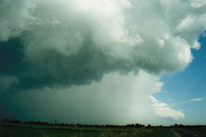 cumulonimbus thunderstorm_base : Tatham, NSW   24 October 1999