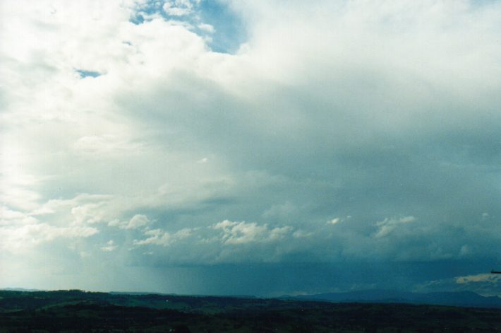 thunderstorm cumulonimbus_incus : McLeans Ridges, NSW   7 November 1999