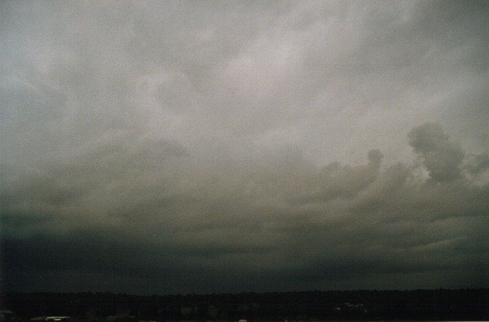 cumulonimbus thunderstorm_base : Schofields, NSW   8 November 1999