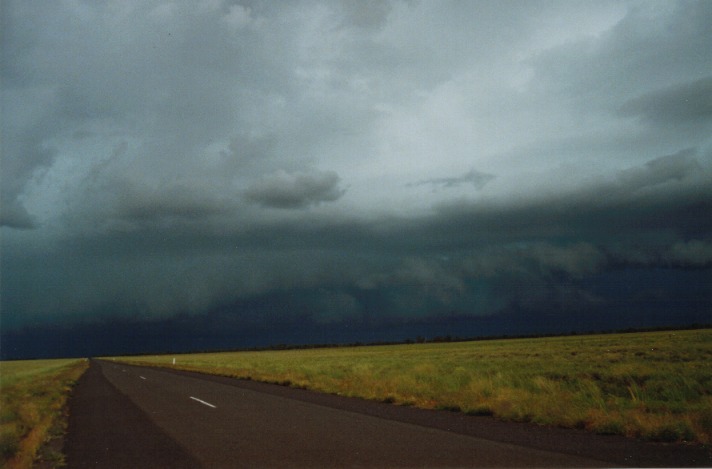 cumulonimbus thunderstorm_base : S of Cunumulla, Qld   27 November 1999