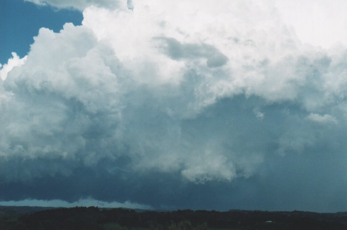 thunderstorm cumulonimbus_incus : McLeans Ridges, NSW   5 January 2000