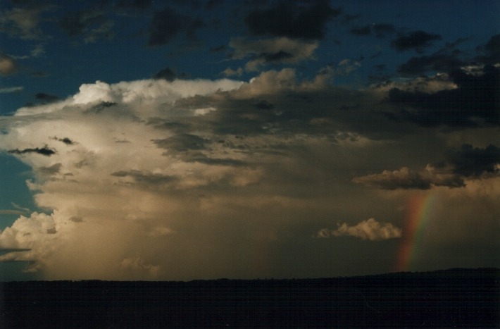 cumulonimbus thunderstorm_base : 10km E of Inverell, NSW   17 January 2000