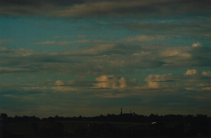 altocumulus castellanus : Schofields, NSW   15 April 2000