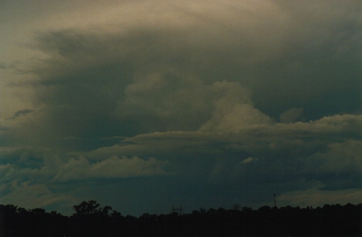 thunderstorm cumulonimbus_incus : Schofields, NSW   16 April 2000