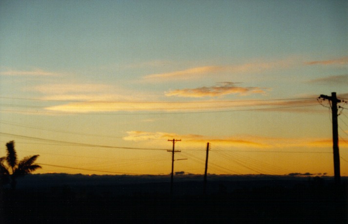 sunset sunset_pictures : Schofields, NSW   30 May 2000