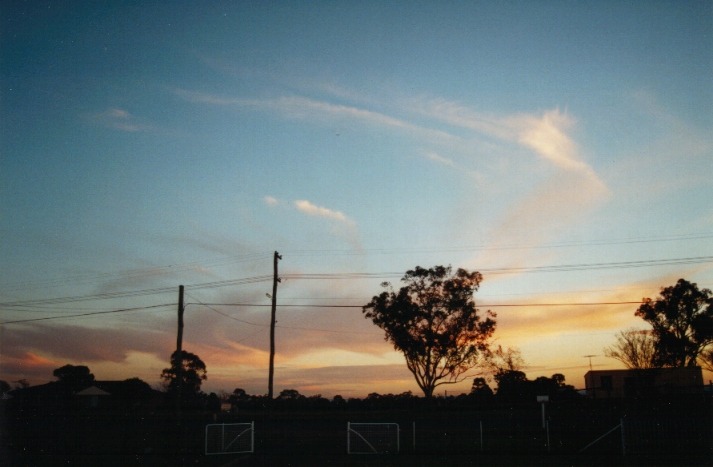 sunset sunset_pictures : Schofields, NSW   24 June 2000