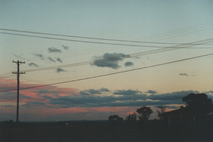 altocumulus lenticularis : Schofields, NSW   14 August 2000