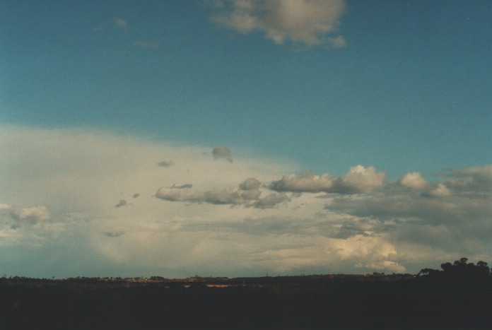 thunderstorm cumulonimbus_incus : Rooty Hill, NSW   23 August 2000