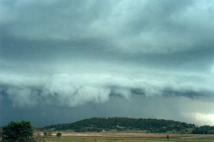 cumulonimbus thunderstorm_base : Meerschaum Vale, NSW   25 October 2000