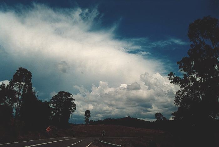thunderstorm cumulonimbus_incus : Howes Valley, NSW   3 November 2000