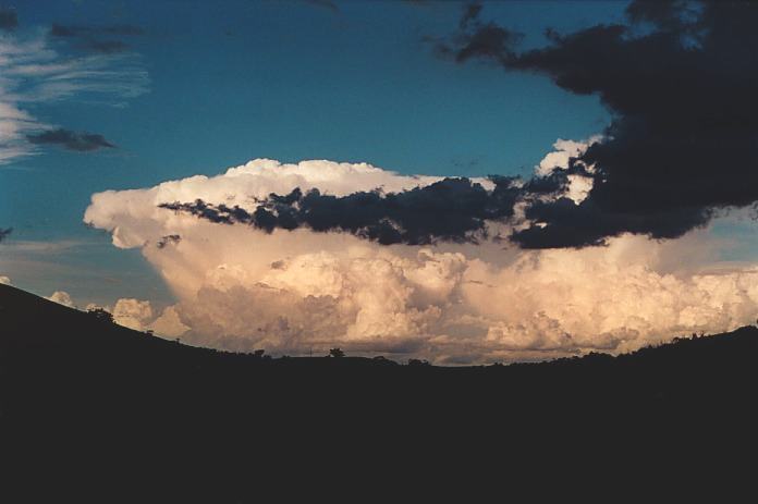 thunderstorm cumulonimbus_incus : S of Murrurundi, NSW   3 November 2000