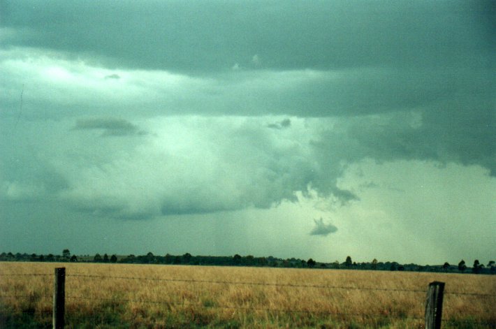 cumulonimbus thunderstorm_base : S of Kyogle, NSW   5 November 2000