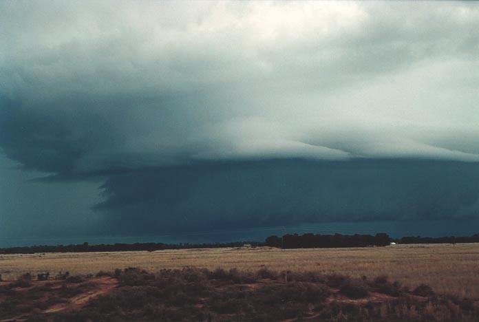 shelfcloud shelf_cloud : W of Chinchilla, Qld   20 November 2000