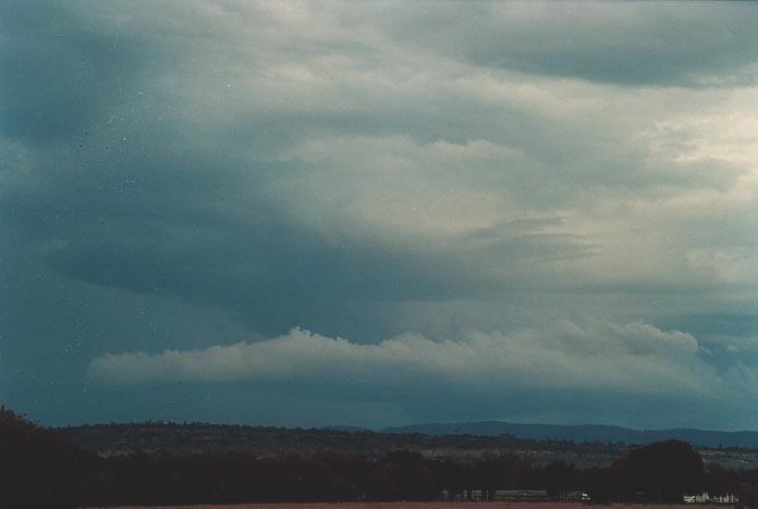 cumulonimbus thunderstorm_base :  N of Theodore, Qld   21 November 2000