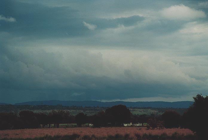 cumulonimbus thunderstorm_base :  N of Theodore, Qld   21 November 2000