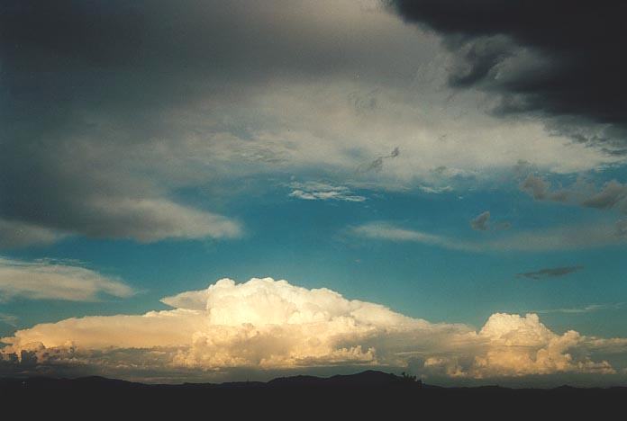 thunderstorm cumulonimbus_incus : NW of Singleton, NSW   30 November 2000