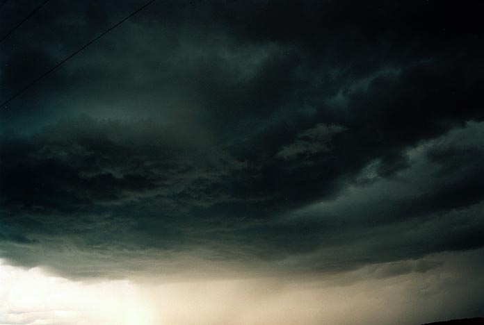 cumulonimbus thunderstorm_base : W of Inverell, NSW   4 December 2000