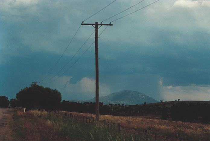 cumulonimbus thunderstorm_base : N of Jerrys Plains, NSW   6 December 2000