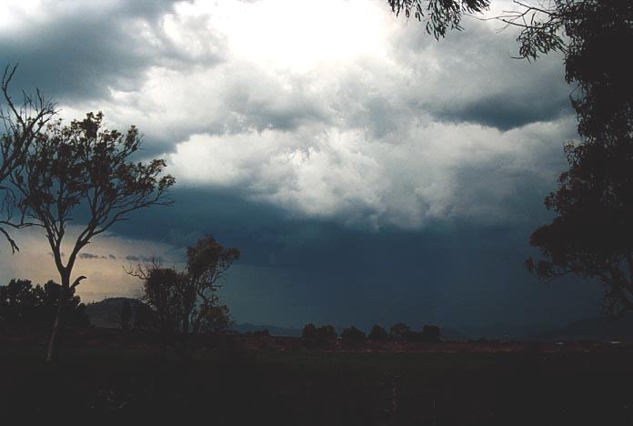 cumulonimbus thunderstorm_base : N of Muswellbrook, NSW   6 December 2000
