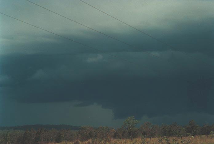 cumulonimbus supercell_thunderstorm : N of Grafton, NSW   8 December 2000