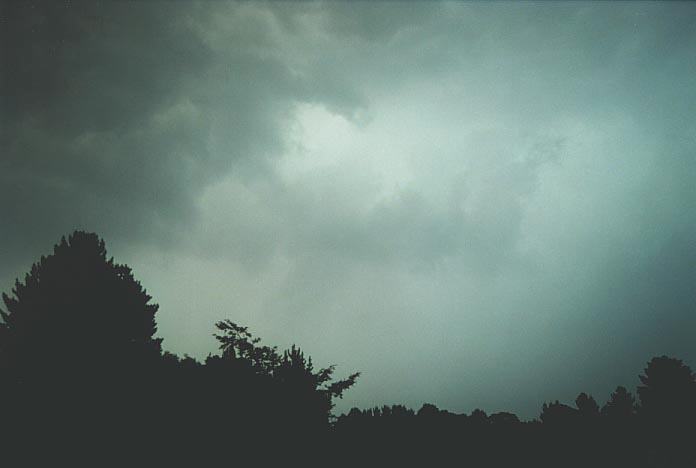 cumulonimbus thunderstorm_base : near Medlow Flat, NSW   6 January 2001