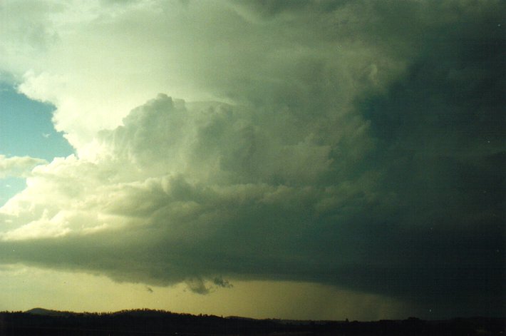 cumulonimbus supercell_thunderstorm : McKees Hill, NSW   17 January 2001