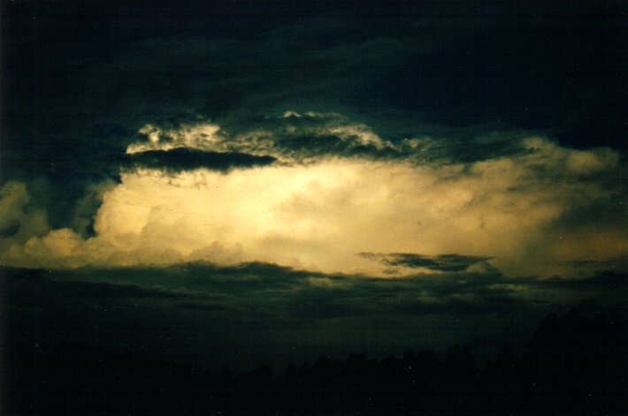 thunderstorm cumulonimbus_incus : McLeans Ridges, NSW   26 March 2001