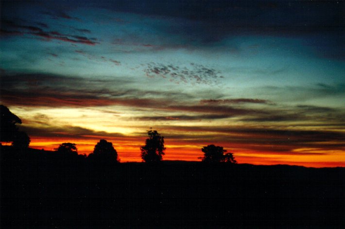 sunset sunset_pictures : McLeans Ridges, NSW   19 April 2001