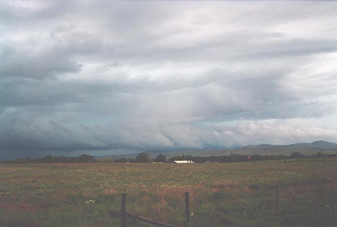 shelfcloud shelf_cloud : W of Lawton, Oklahoma, USA   19 May 2001