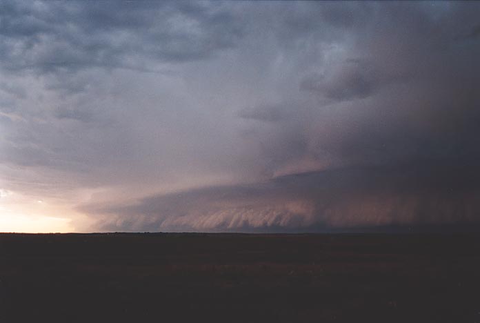 cumulonimbus thunderstorm_base : W of Woodward, Oklahoma, USA   27 May 2001