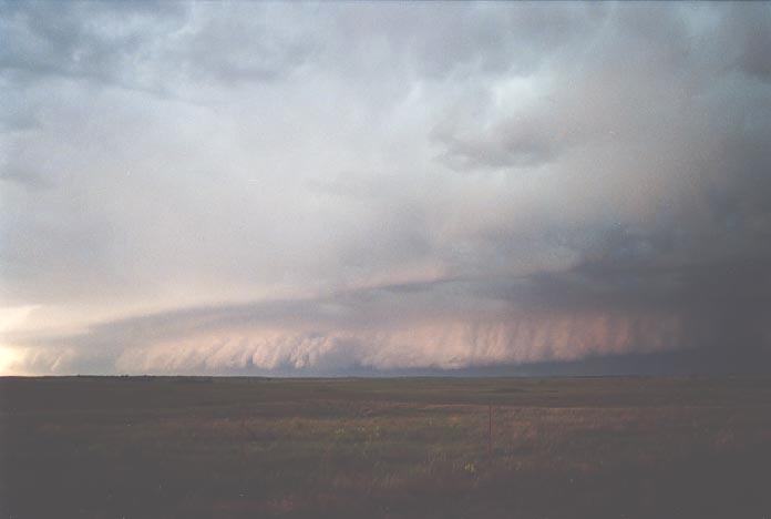 cumulonimbus thunderstorm_base : W of Woodward, Oklahoma, USA   27 May 2001