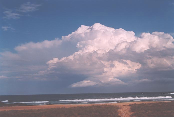 thunderstorm cumulonimbus_incus : Hallidays Point, NSW   3 October 2001