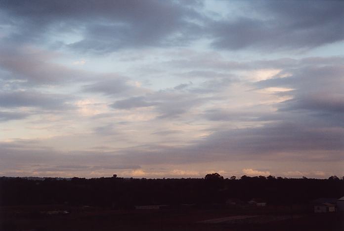 altocumulus castellanus : Schofields, NSW   8 November 2001