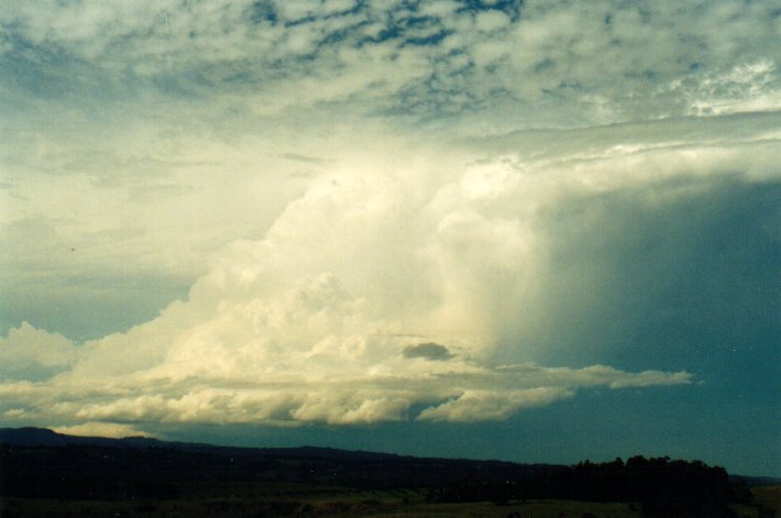 cumulonimbus supercell_thunderstorm : McLeans Ridges, NSW   11 November 2001