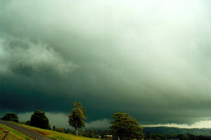 cumulonimbus thunderstorm_base : McLeans Ridges, NSW   19 November 2001
