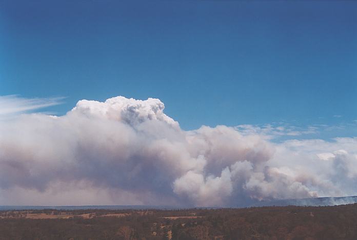 cumulus pyrocumulus : Kurrajong, NSW   26 December 2001